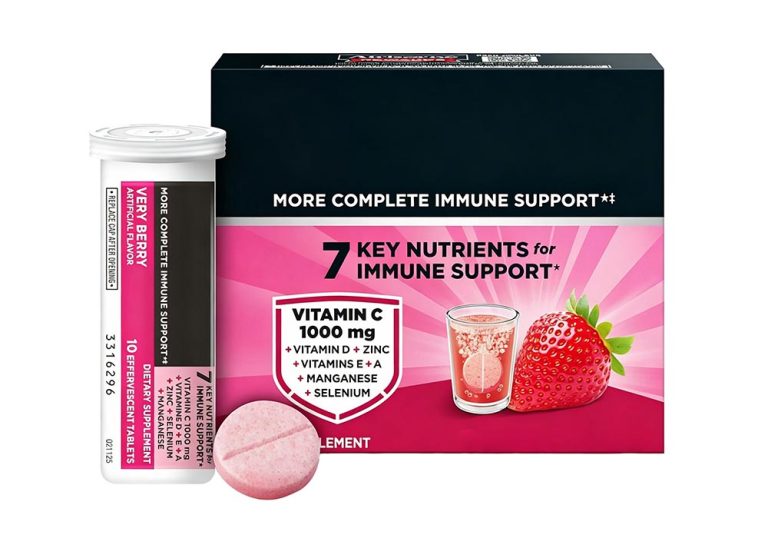 Sugar‑Free Strawberry Vitamin C Effervescent Tablets